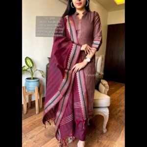 South Mangalagiri Handloom Cotton Salwar Suit Size 38-46