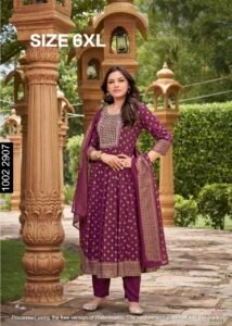 Purple Majesty Salwar Suit Size 6xl