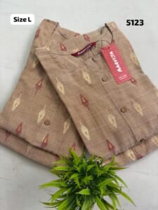 Soft Cotton Beigh Kurtis Size L (40)