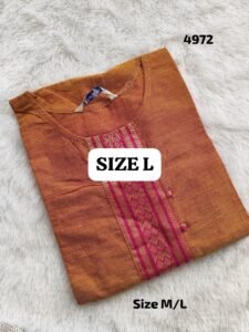 Cotton Kurtis with Patch design Size L (40)