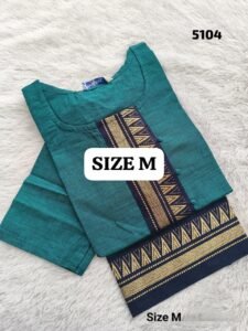 Turquoise Cotton Kurtis Size M(38)