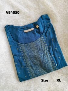 Soft Cotton Kurtis Blue Size XL(42)