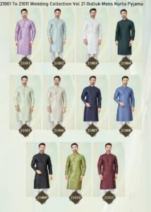 Pure Silk Men Kurta Pyjama Size 38,40,42,44