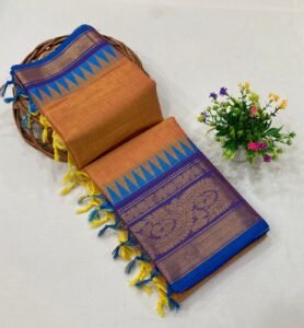 Kanchi Cotton 80 count Saree